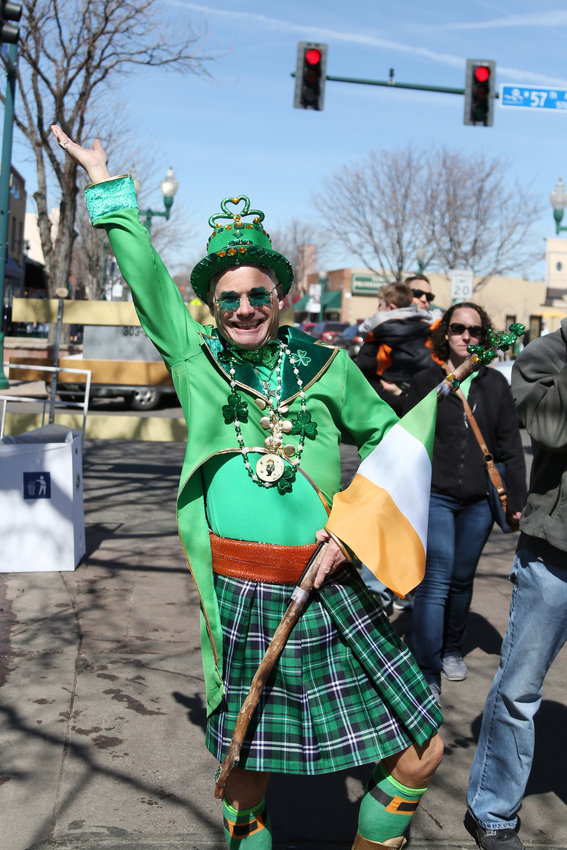 Philippe LeJohns shows off his Celtic spirit at the Olde Town Arvada St. Patrick’s Day Festival March 16.